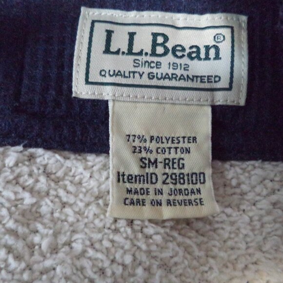 L.L. Bean Katahdin Waffle knit Fleece lined Henley Shirt Top Men Small Sm S - Picture 16 of 16